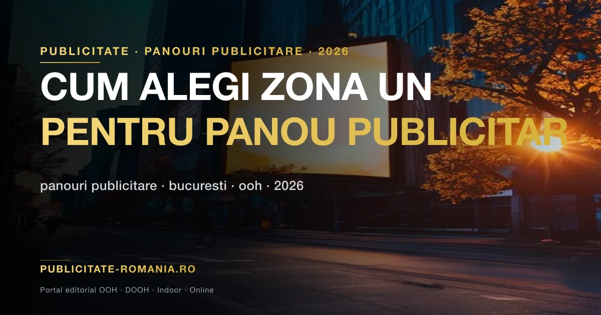 Cum alegi zona pentru un panou publicitar in Bucuresti ghid 2026 - imagine ilustrativa