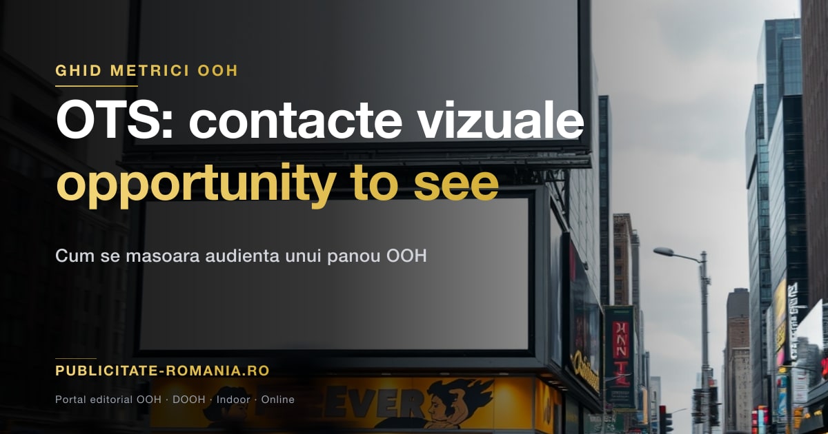 OTS opportunity to see - contacte vizuale publicitate outdoor 2026