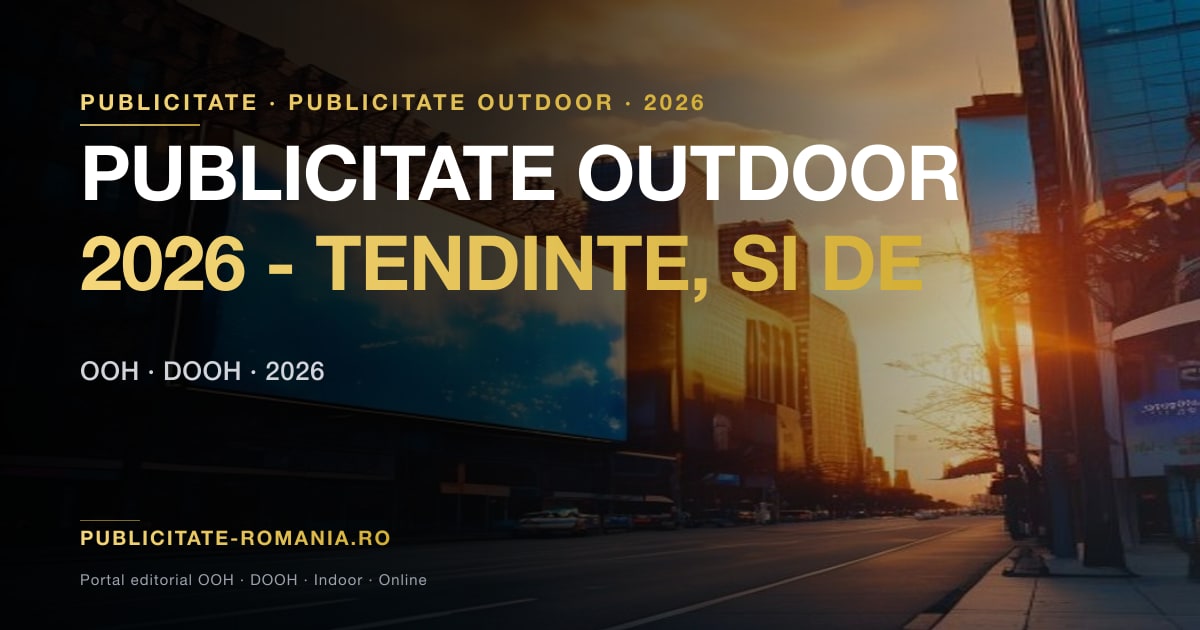 Panou publicitar 18x9 in Bucuresti - publicitate outdoor 2026